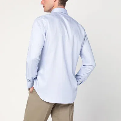 Xacus Long Sleeves Shirt In White In Blue
