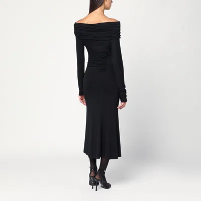 The Andamane Black Zoe Midi Dress In Black