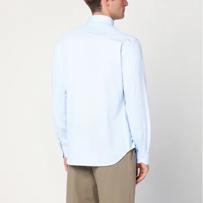 Xacus Long Sleeves Shirt In White In Blue