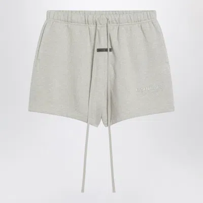 Essentials Logo Patch Mini Shorts In Gray