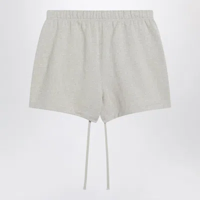 Essentials Logo Patch Mini Shorts In Gray
