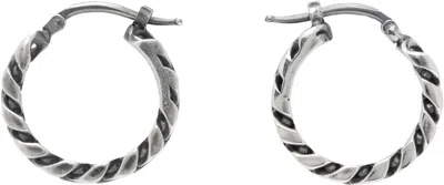 Mm6 Maison Margiela Chain Earrings In Silver