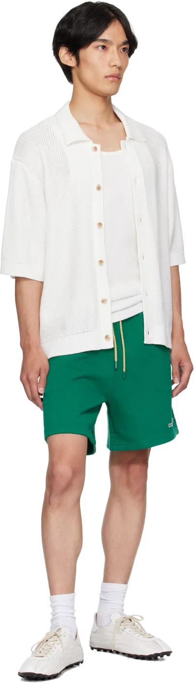 Casablanca Logo-print Drawstring Shorts In Green