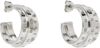 Mm6 Maison Margiela Numeric Cuff Earrings In Metallic
