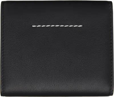 Mm6 Maison Margiela Numeric Logo Wallet In Black