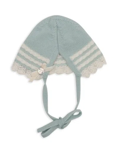 蕾丝边饰羊毛无边软帽