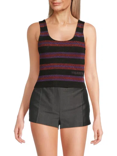 Valentino Scoop-neck Sleeveless Tank In Multi