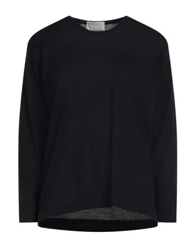 Drumohr Woman Sweater Midnight Blue Size S Super 140s Wool In Black