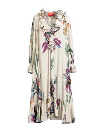 La Doublej La Double J Woman Midi Dress Cream Size Xs Silk In White