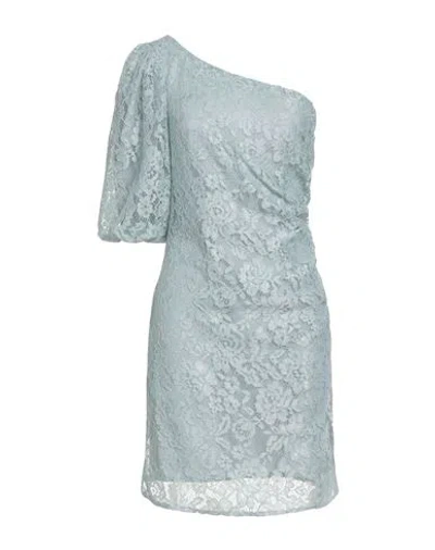 Rebel Queen By Liu •jo Woman Mini Dress Light Green Size L Polyester In Blue