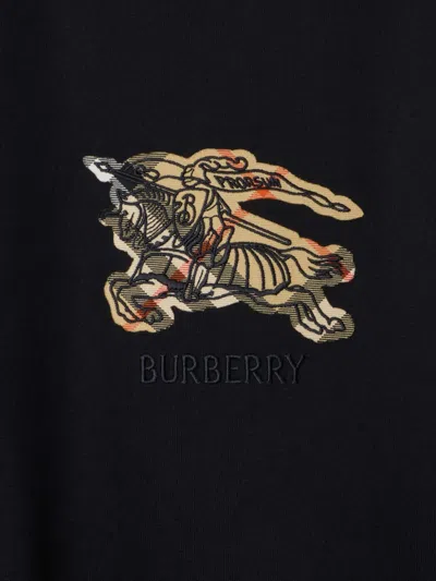 Burberry Graphic Print Crew Neck Short Sleeve T Shirt In Black