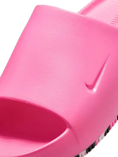 Nike Leopard-print Slides In Pink