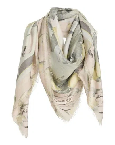Givenchy Man Scarf Sage Green Size - Modal, Cashmere In Gray