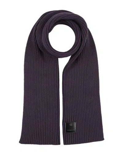 Givenchy Man Scarf Plum Size - Wool In Gray