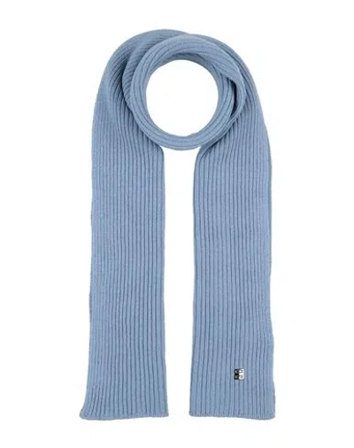 Givenchy Man Scarf Light Blue Size - Wool, Cashmere In Gray