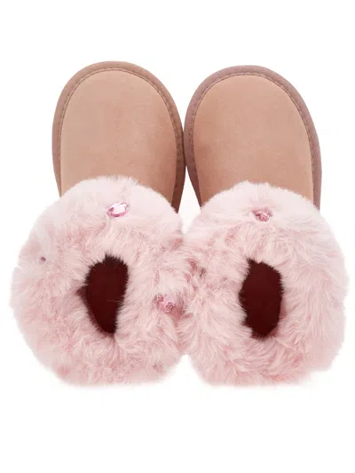 Monnalisa Bow-embellished Boots In Brown