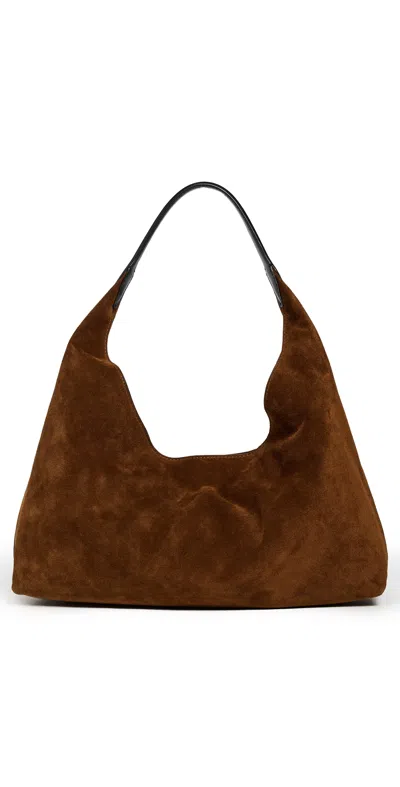 Madewell The Mylie Shoulder Bag In Italian Leather Russet Multi In Brown