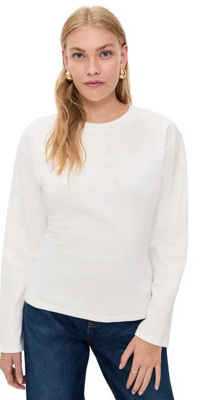Eb Denim Long Sleeve Eero Tee Milk In White