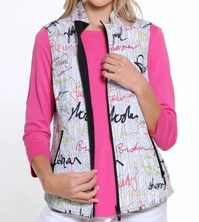 Multiples Just Say It Vest In Multi In Multi