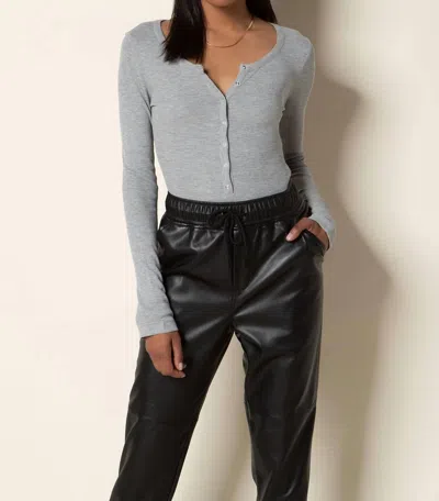 Tart Collections Jenna Bodysuit In Light Heather Grey In Gray
