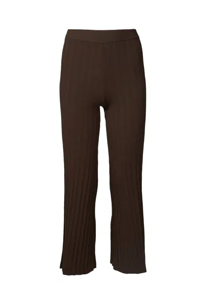 Ronny Kobo Xiomara Knit Pant In Espresso In Brown