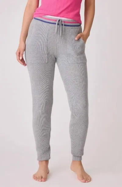 Pj Salvage Sweater Weather Banded Bottom Pants In Heather Grey In Gray