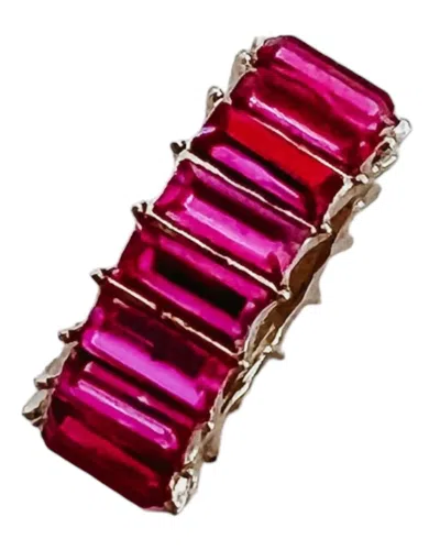 Beljoy Women's Dolly Crystal Rings In Fuchsia In Pink
