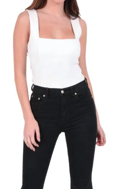 Emily Mccarthy Blair Bodysuit In White In White