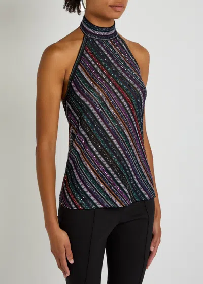 Missoni Striped Fine-knit Top In Multi
