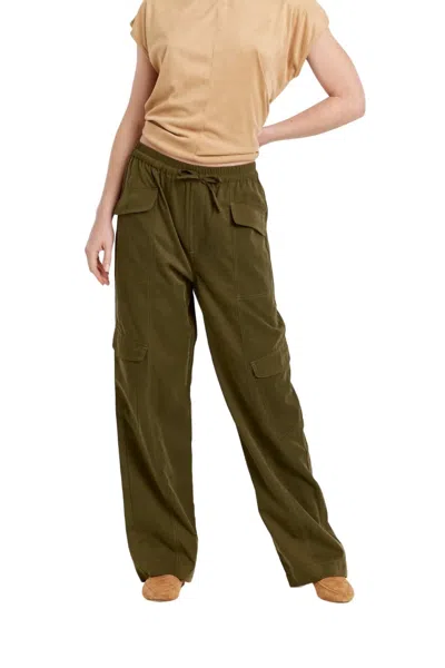 Another Love Rhodes Cargo Pants In Dark Olive In Green