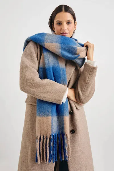 Rails Oslo Scarf In Cobalt Camel In Brown
