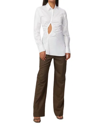 Georgia Alice Heart Pant In Melange Brown In White