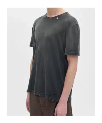 Ann Demeulemeester Dieter High Comfort T-shirt With Patches In Black