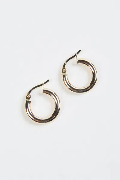 Vermeer Studio Bianca Hoops In Gold In Brown
