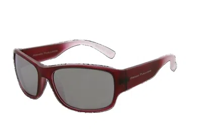 Remo Tulliani Wrath In Matte Burgundy Fade/silver Mirror Lens In Red