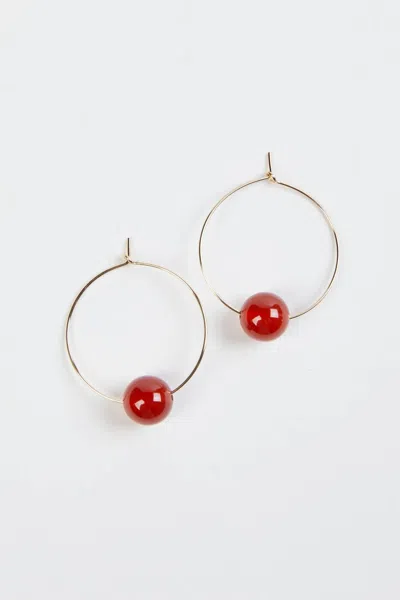 Vermeer Studio Audrey Hoop Earrings In Gold In Gold