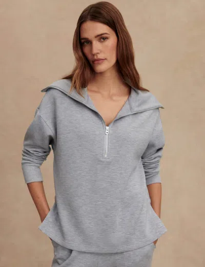 Varley Women's Larson Half-zip Sweat In Gray