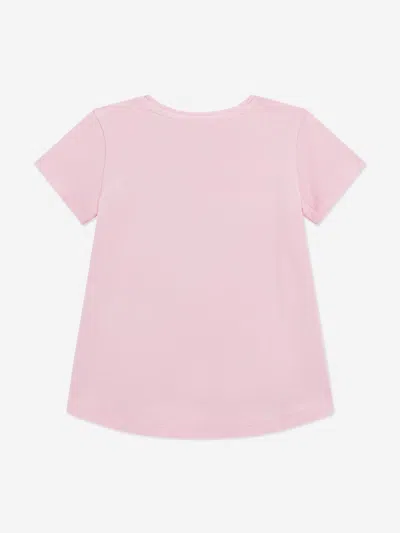Guess Girls High Low T-shirt In Pink