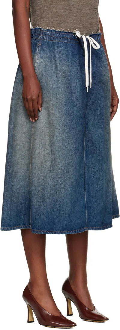 Mm6 Maison Margiela Denim Skirt In Blue