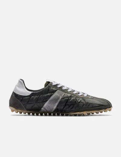 Maison Margiela Quilted-texture Sneakers With Rugged Sole And Suede Overlays