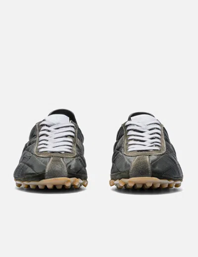 Maison Margiela Quilted-texture Sneakers With Rugged Sole And Suede Overlays