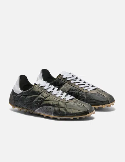 Maison Margiela Quilted-texture Sneakers With Rugged Sole And Suede Overlays