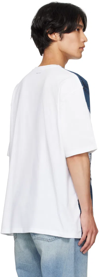 Alexander Mcqueen Classic Fit T-shirt With Distressed Skull Graphic In White