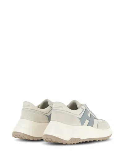Hogan Chunky Sole Sneakers With Textured Outsole In White