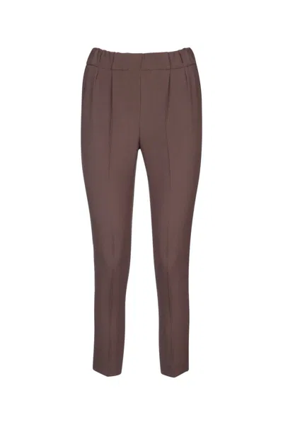 Brunello Cucinelli Modern Relaxed Fit Tailored Trousers In Brown