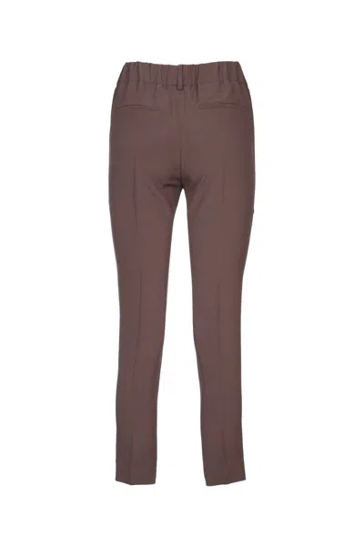 Brunello Cucinelli Modern Relaxed Fit Tailored Trousers In Brown