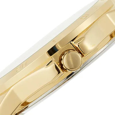 Casio Analog Watch 'gold White' In Green