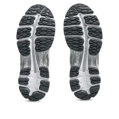 Asics Breathable Mesh And Synthetic Leather Sneakers In Gray