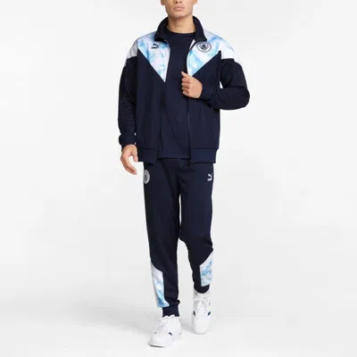 Puma Mcfc Iconic Mcs Mesh Track Jacket 'blue'