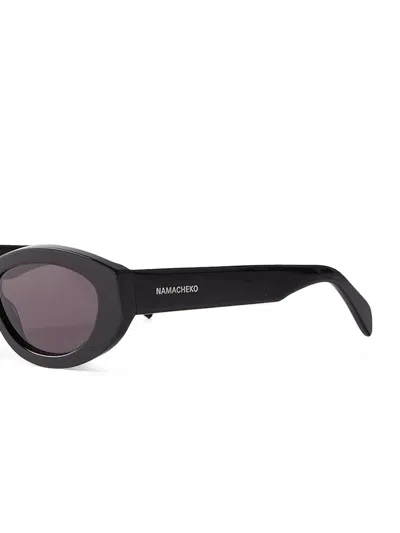 Namacheko Oval-frame Sunglasses In Black